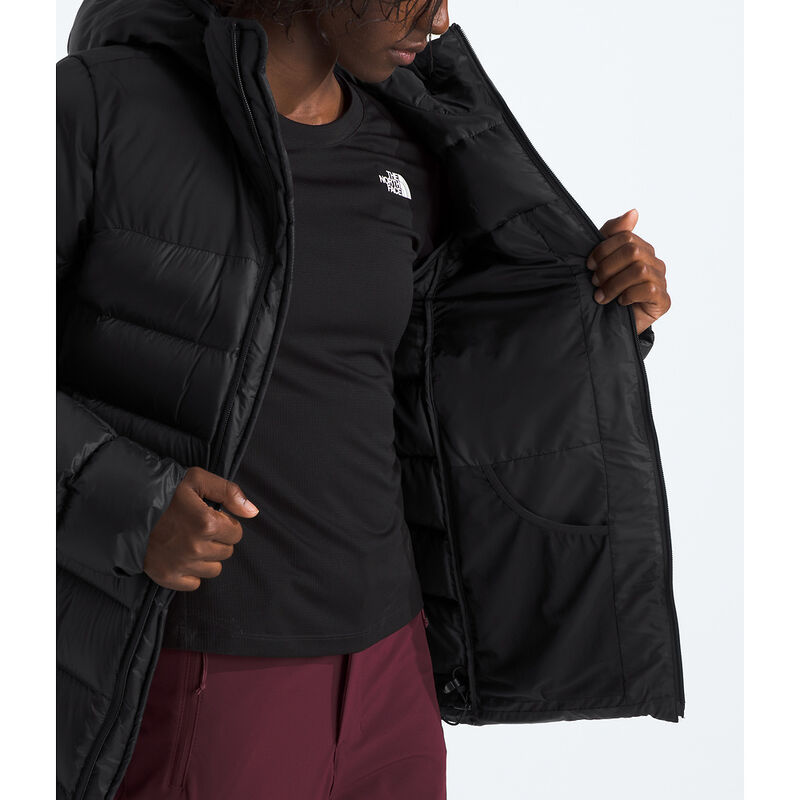 Women's Kalix Down Hooded Jacket, TNF BLACK, hi-res image number 4