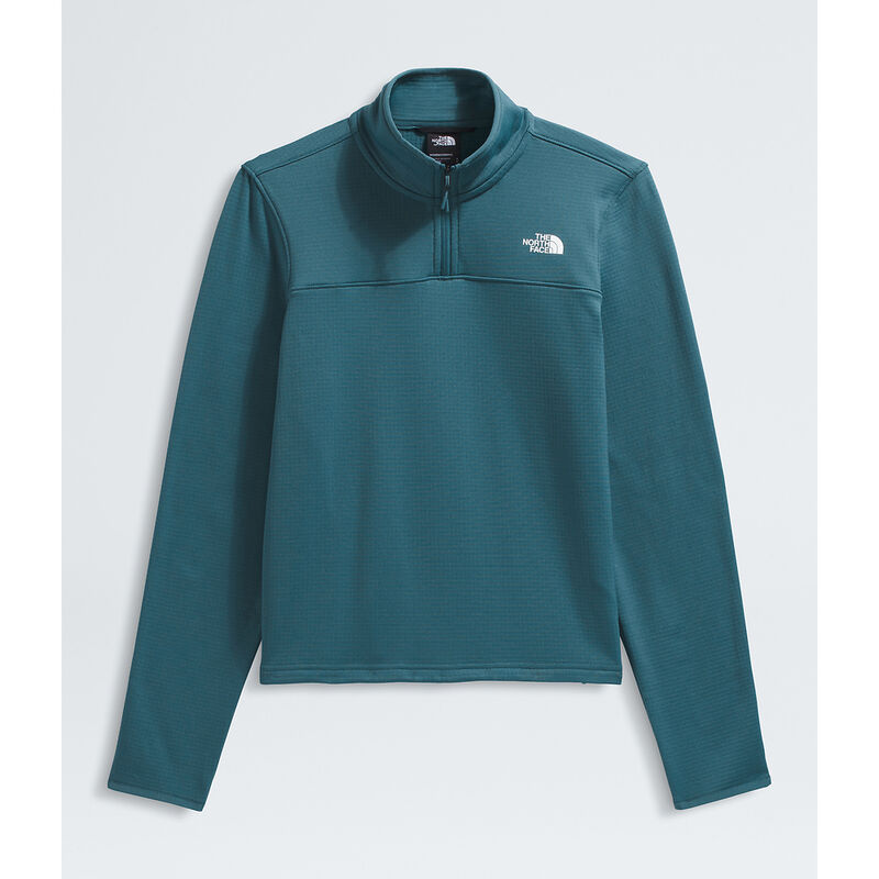 Women's Cedar Trail Grid Fleece &frac14; Zip Jacket, SPACE, hi-res image number 6