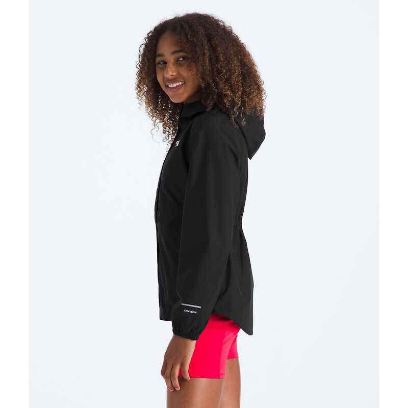 Girls' Antora Rain Jacket, TNF BLACK-TNF BLACK, hi-res image number 3