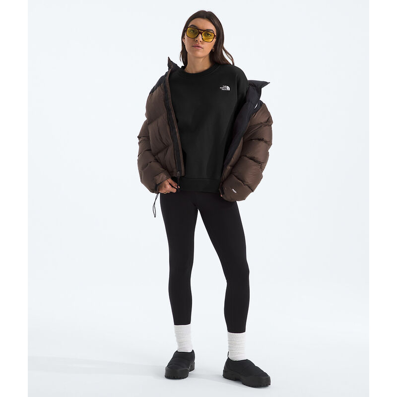 Women's Evolution Simple Dome Oversized Crew, TNF BLACK, hi-res image number 2