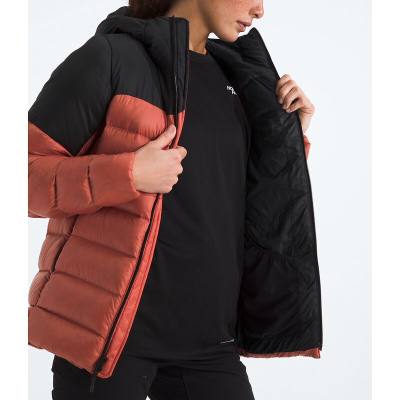 Women's Kalix Down Hooded Jacket, MARS DUST-TNF BLACK, hi-res image number 5