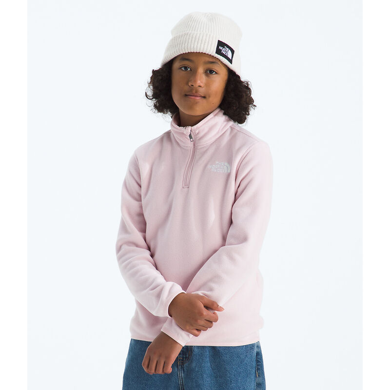 Teen Glacier &frac14; Zip Pullover, PALE BLOSSOM, hi-res image number 3