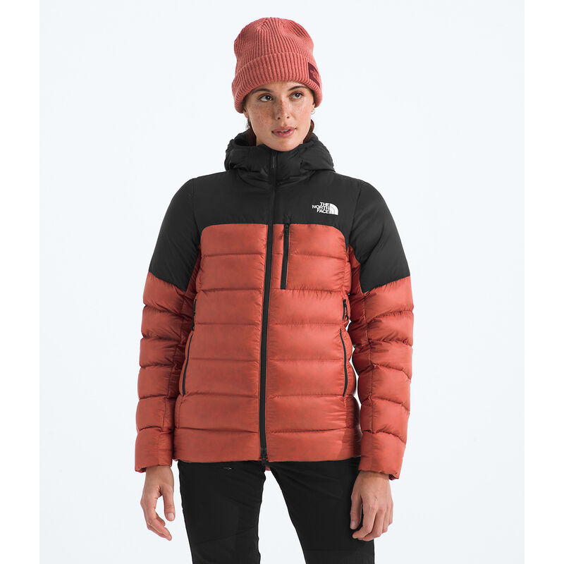 Women's Kalix Down Hooded Jacket, MARS DUST-TNF BLACK, hi-res image number 1