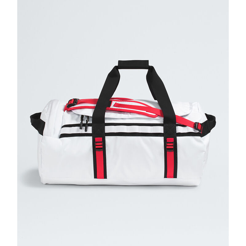 Base Camp Duffel - Medium (71L), TNF WHITE-TNF BLACK-ELEVATION RED, hi-res image number 1