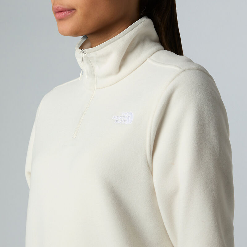 Women's Glacier Fleece &frac14; Zip Jacket, WHITE DUNE, hi-res image number 4