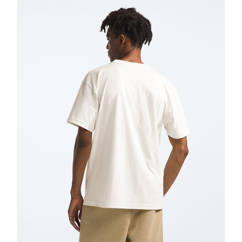Men's Short-Sleeve Evolution Box Fit Tee, WHITE DUNE, hi-res image number 3