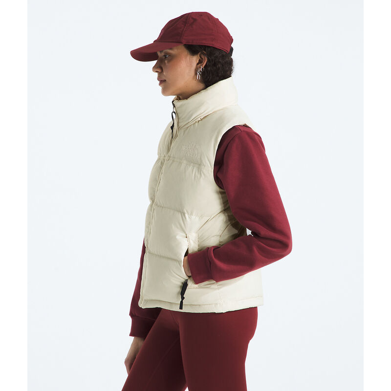 Women's 1996 Retro Nuptse DTM Vest, WHITE DUNE, hi-res image number 3