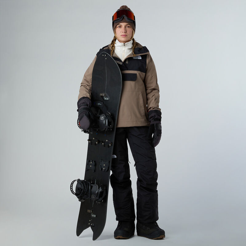 Women's Driftview Anorak, MOCHA BROWN-TNF BLACK, hi-res image number 4