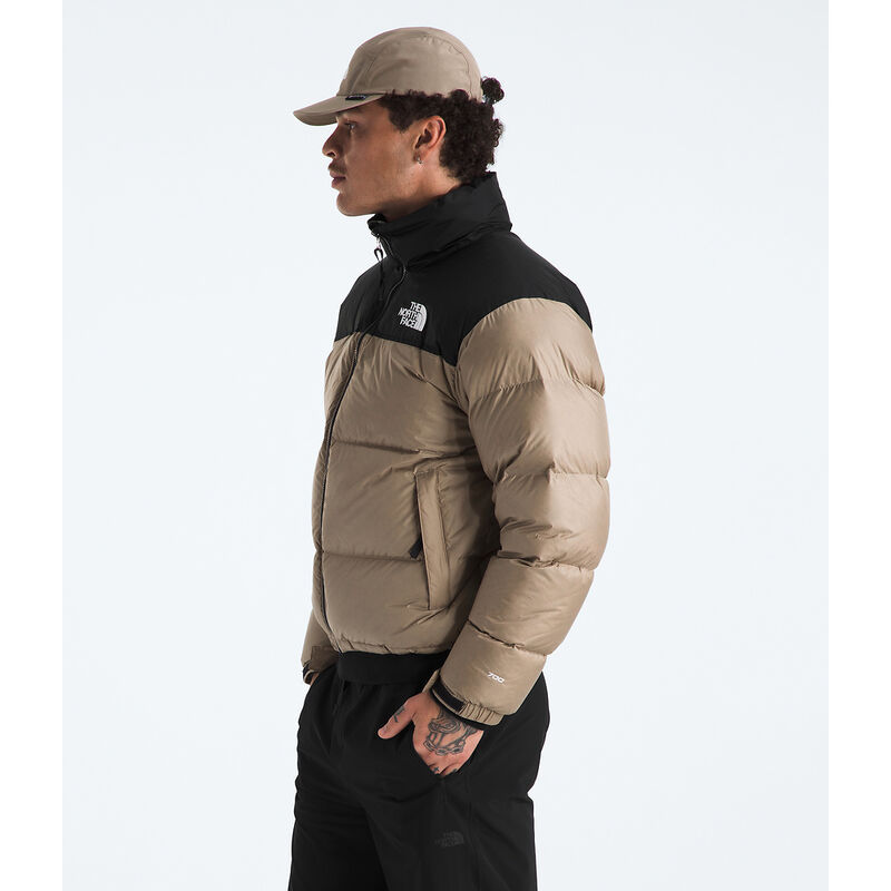 Men's 1996 Retro Nuptse Jacket, MUSHROOM GREY-TNF BLACK, hi-res image number 4
