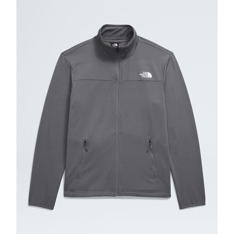 Men's Cedar Trail Grid Fleece Full Zip Jacket, SMOKED PEARL, hi-res image number 5