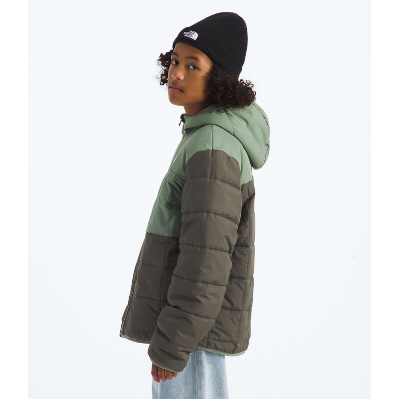 Boys' Reversible Shasta Full Zip Hooded Jacket, NEW TAUPE GREEN-BARK MIST, hi-res image number 4