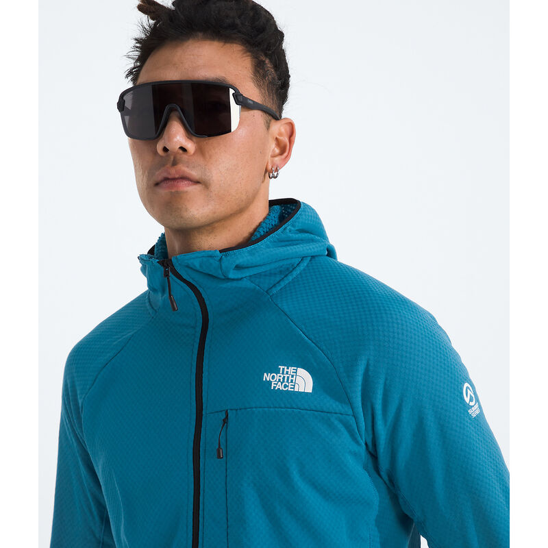 Men's Summit Series FUTUREFLEECE&trade; Full Zip Hooded Jacket, DUSK BLUE, hi-res image number 3