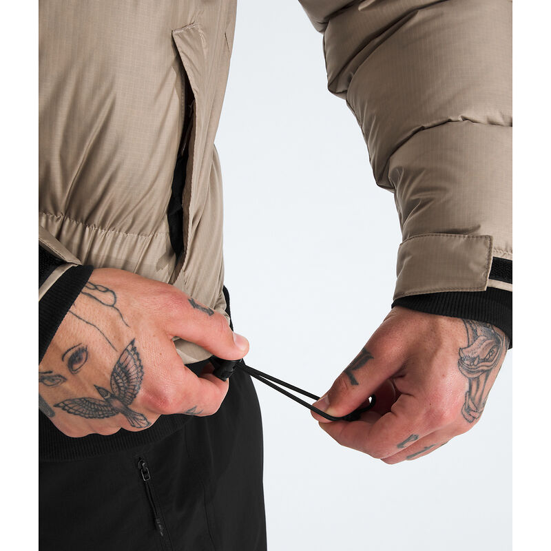 Men's 1996 Retro Nuptse Jacket, MUSHROOM GREY-TNF BLACK, hi-res image number 7