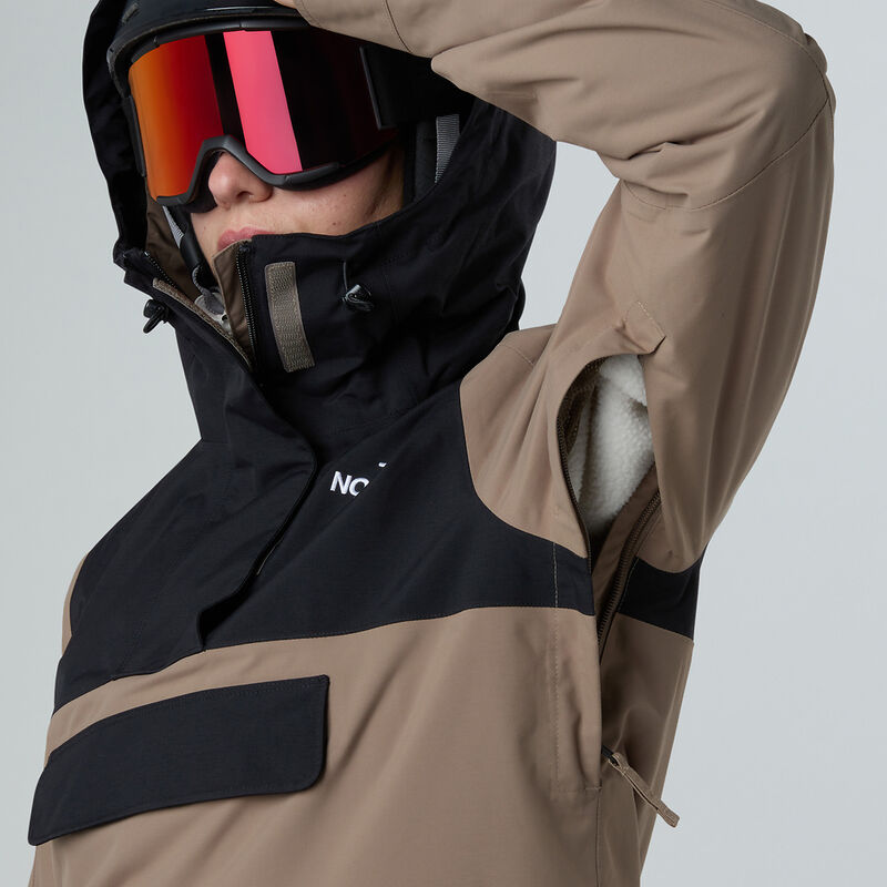 Women's Driftview Anorak, MOCHA BROWN-TNF BLACK, hi-res image number 6