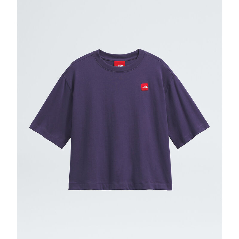 Women's TNF&trade; Red Box Short-Sleeve Boxy Tee, ETERNAL PURPLE, hi-res image number 5