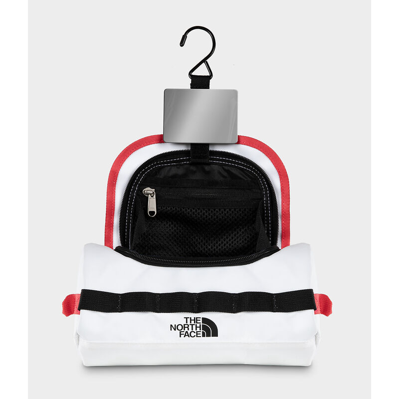 Base Camp Travel Canister - Small, TNF WHITE-TNF BLACK-ELEVATION RED, hi-res image number 3
