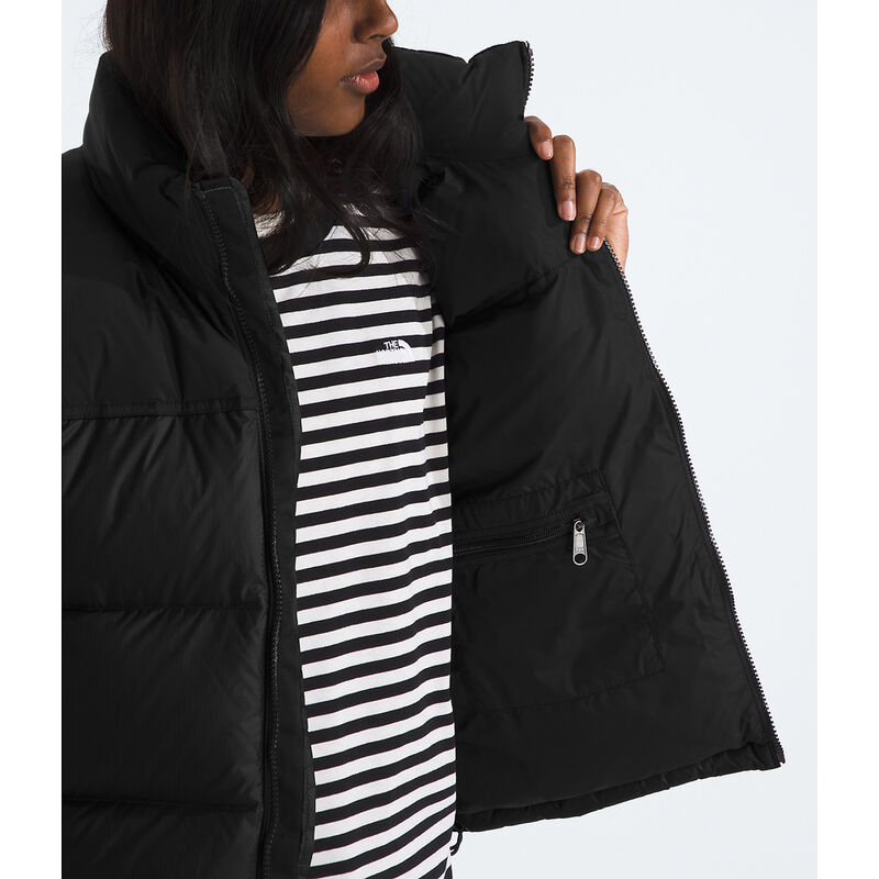 Women's 1996 Retro Nuptse Vest, TNF BLACK-RECYCLED DOWN, hi-res image number 5