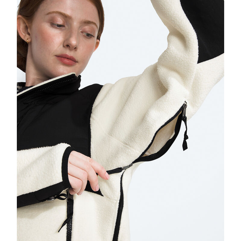 Women's Retro Denali Fleece Jacket, WHITE DUNE-TNF BLACK, hi-res image number 7