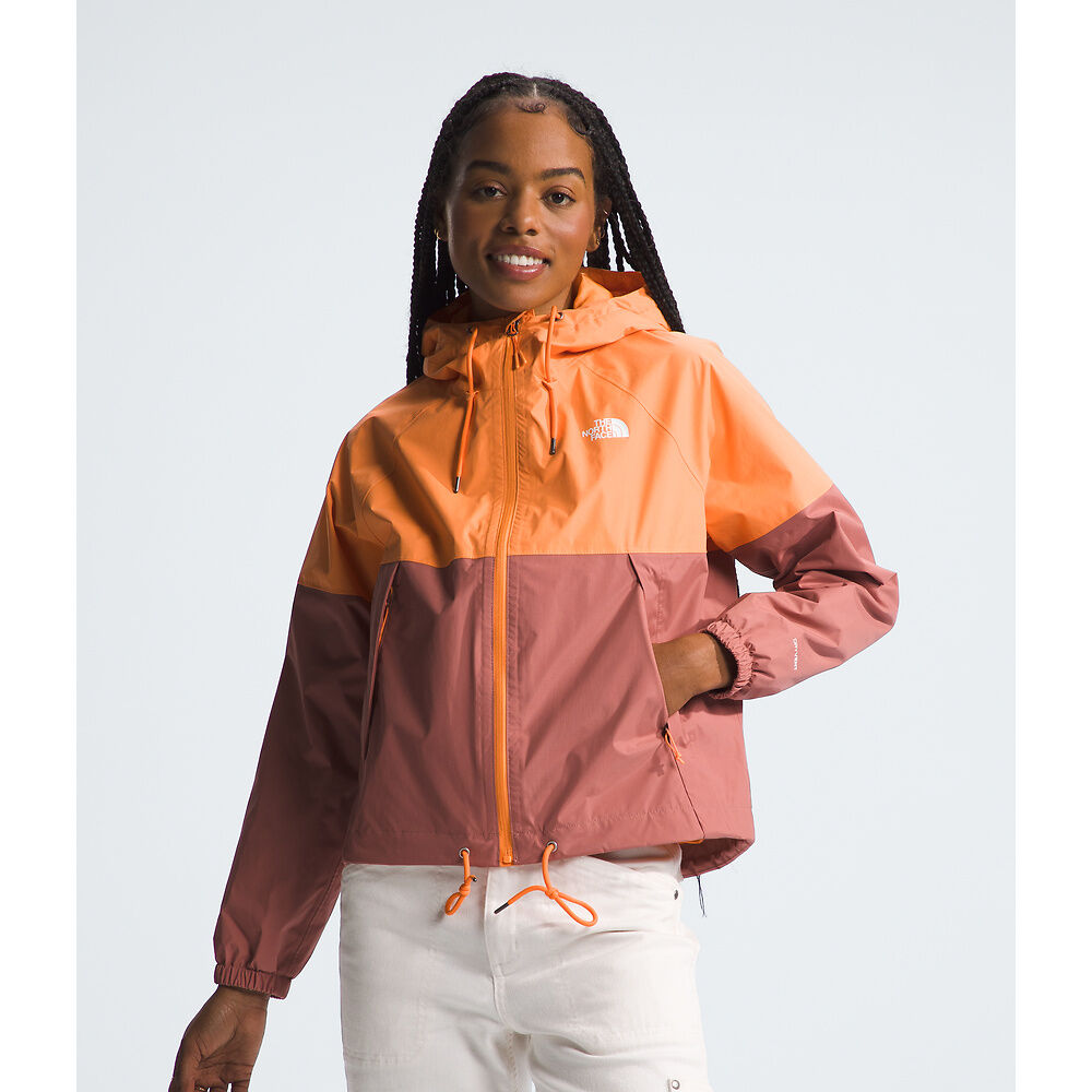Women's Antora Rain Hoodie PEACH GRANITELIGHT MAHOGANY The North
