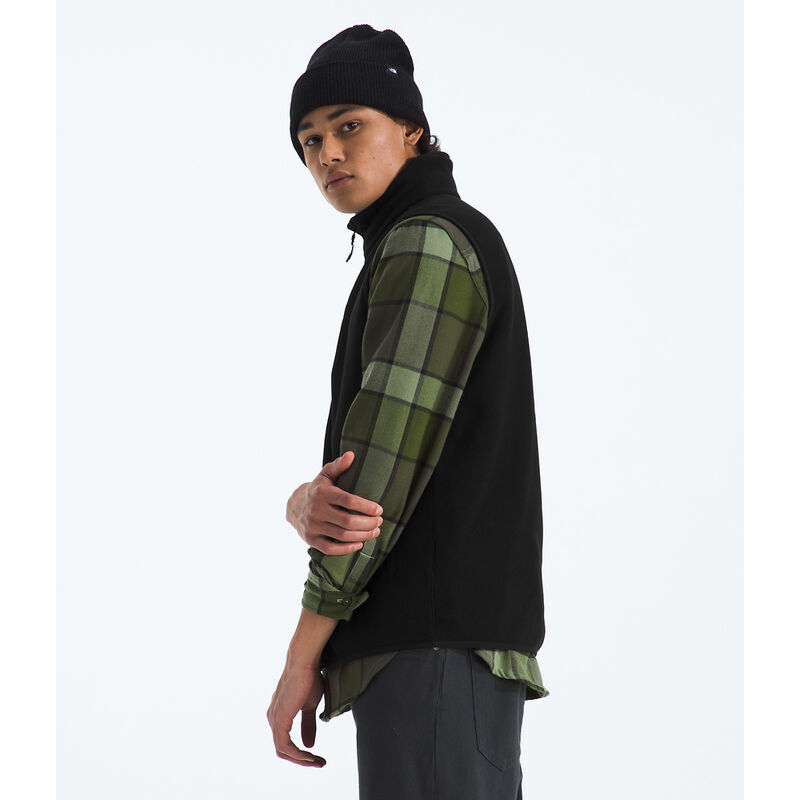 Men's Glacier Fleece Vest, TNF BLACK, hi-res image number 3