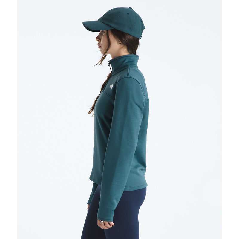 Women's Cedar Trail Grid Fleece &frac14; Zip Jacket, SPACE, hi-res image number 3
