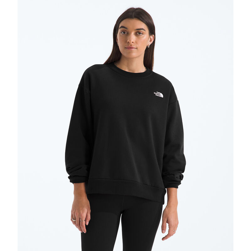 Women's Evolution Simple Dome Oversized Crew, TNF BLACK, hi-res image number 1