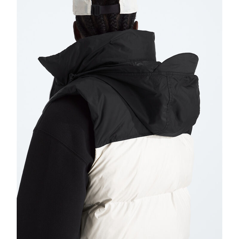 Men's 1996 Retro Nuptse Vest, WHITE DUNE-TNF BLACK-RECYCLED DOWN, hi-res image number 7