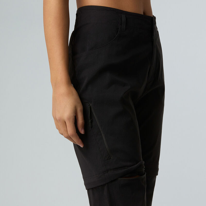 Women's Exploration Convertible Regular Straight Pants, TNF BLACK, hi-res image number 6