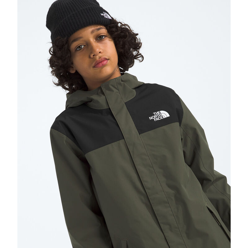 Boys' Antora Rain Jacket, NEW TAUPE GREEN, hi-res image number 3
