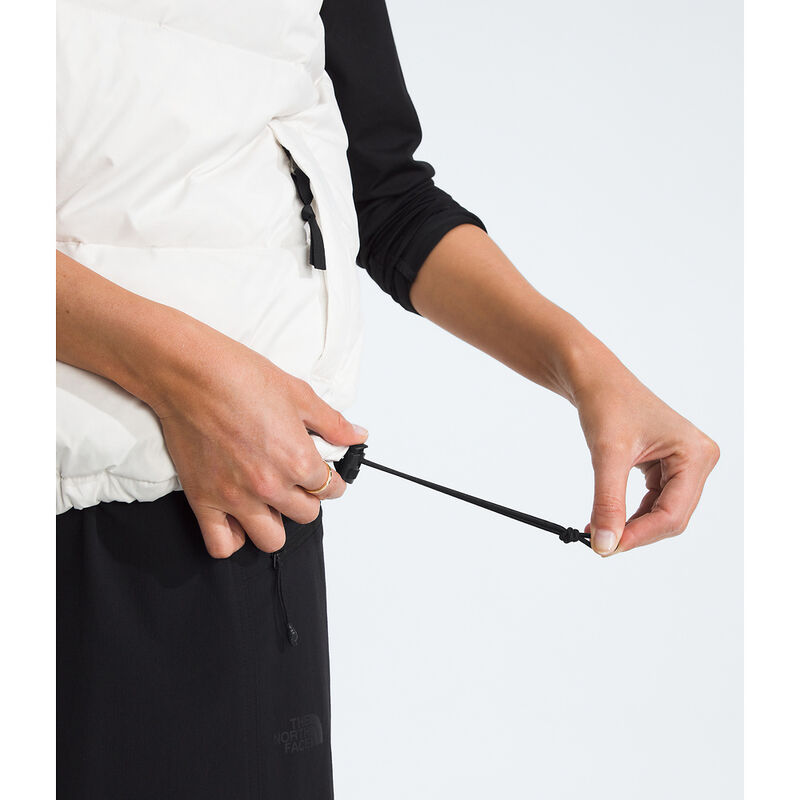 Women's 1996 Retro Nuptse Vest, WHITE DUNE-TNF BLACK-RECYCLED DOWN, hi-res image number 5