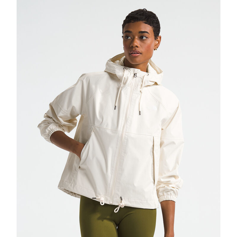 Women's Antora Rain Hoodie, WHITE DUNE, hi-res image number 1