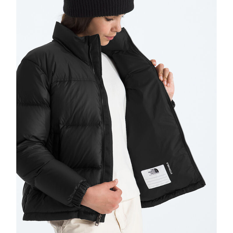 Teen 1996 Retro Nuptse Jacket, TNF BLACK-TNF BLACK-RECYCLED DOWN, hi-res image number 5