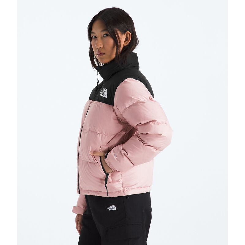 Women's 1996 Retro Nuptse Jacket, METAL PINK-TNF BLACK, hi-res image number 3