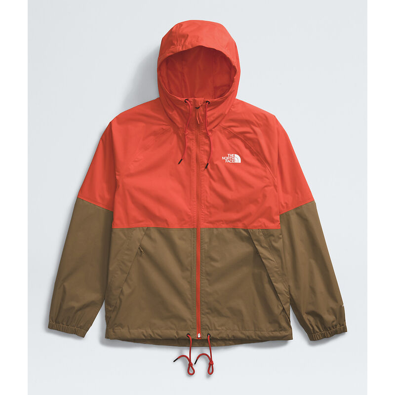 Men's Antora Rain Hoodie, CRIMSON ORANGE-UTILITY BROWN, hi-res image number 6