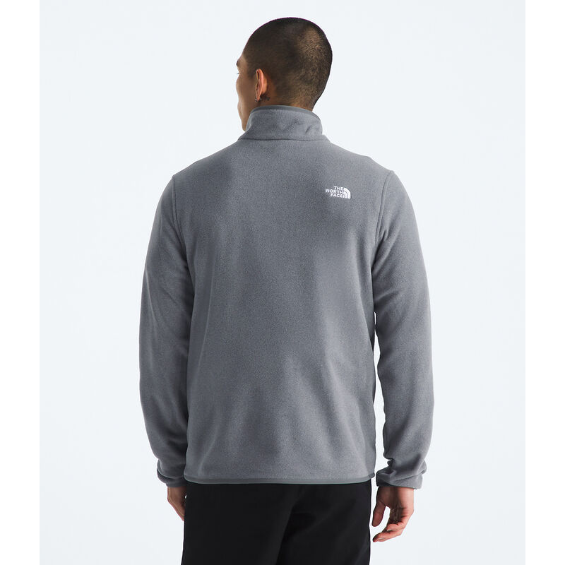 Men's Glacier Fleece &frac14; Zip Jacket, TNF MID GREY HEATHER, hi-res image number 4