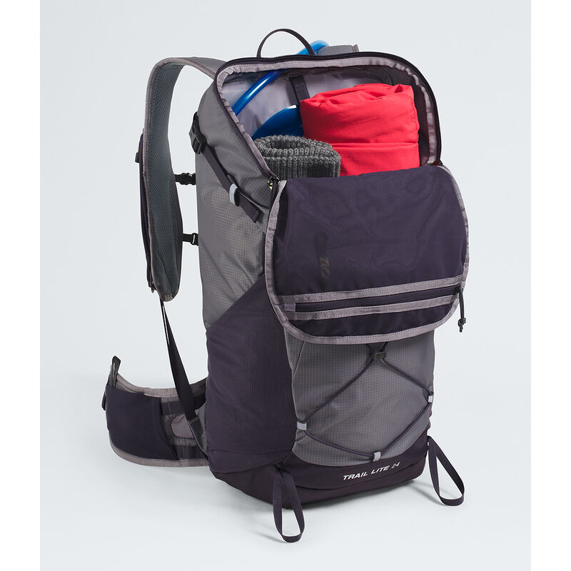 Women's Trail Lite 24-Litre Backpack, TRANSCENDENT GREY-ENDLESS DUSK-PEAR, hi-res image number 4