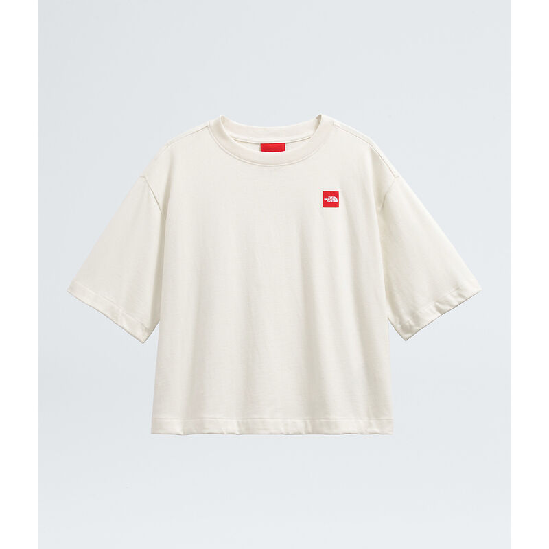 Women's TNF&trade; Red Box Short-Sleeve Boxy Tee, WHITE DUNE, hi-res image number 4