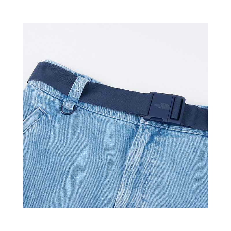 Women's Flared Denim Maxi Skirt - AP, LIGHT INDIGO DENIM WASH, hi-res image number 3