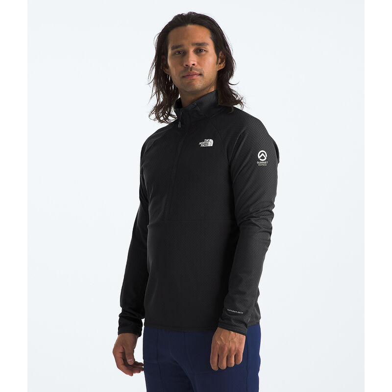 Men's Summit Series FUTUREFLEECE&trade; LT &frac12; Zip Jacket, TNF BLACK-NPF, hi-res image number 3