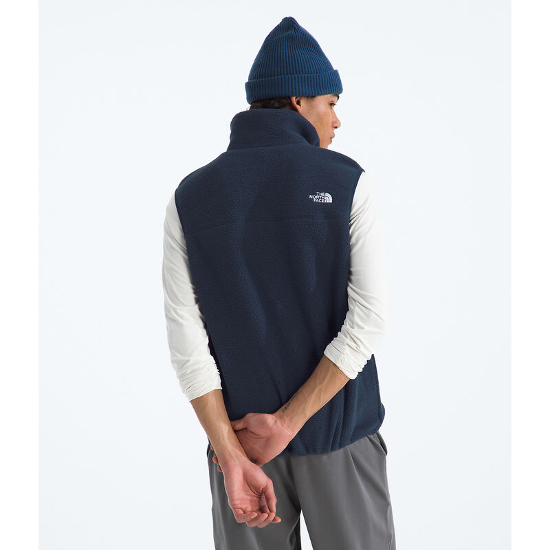 Men's Yumiori Fleece Vest, SUMMIT NAVY-ESTATE BLUE, hi-res image number 4
