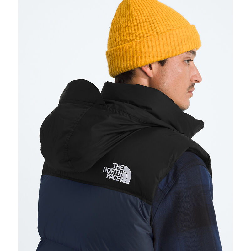 Men's 1996 Retro Nuptse Vest, SUMMIT NAVY-TNF BLACK-RECYCLED DOWN, hi-res image number 7