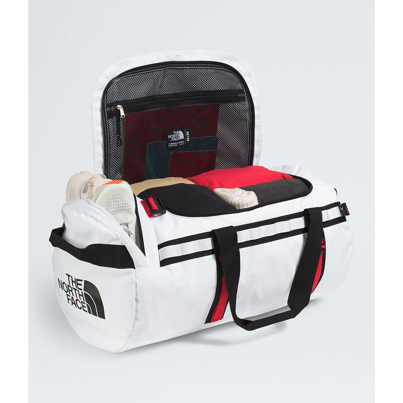 Base Camp Duffel - Medium (71L), TNF WHITE-TNF BLACK-ELEVATION RED, hi-res image number 4