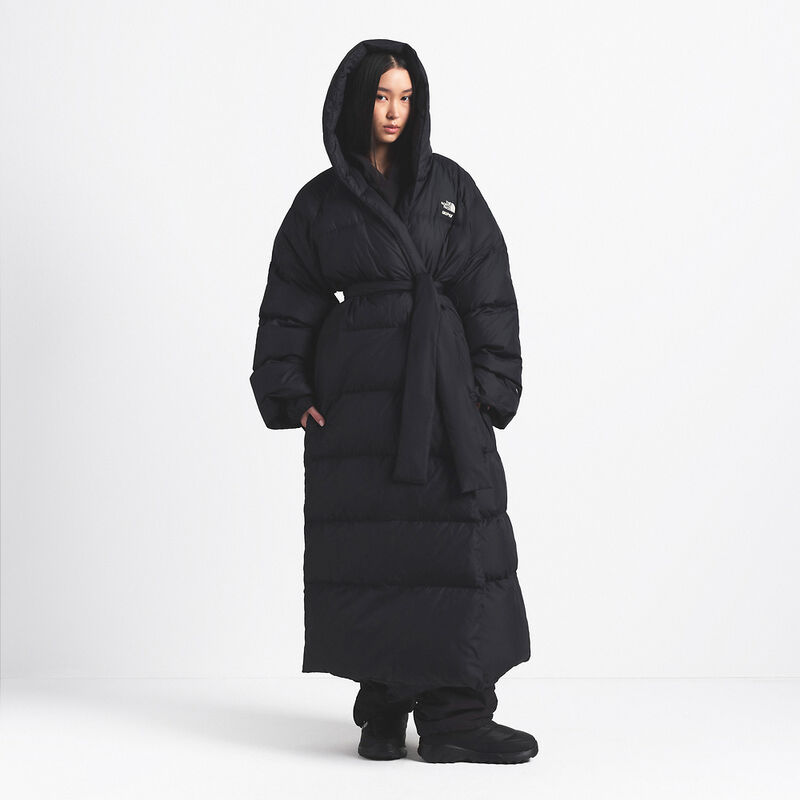 The North Face X SKIMS W Nuptse Wrap Parka, SK ONYX, hi-res image number 1