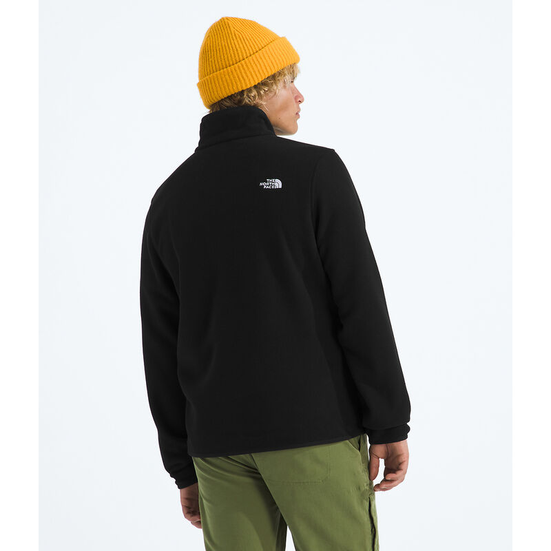 Men's Glacier Fleece &frac14; Zip Jacket, TNF BLACK, hi-res image number 4