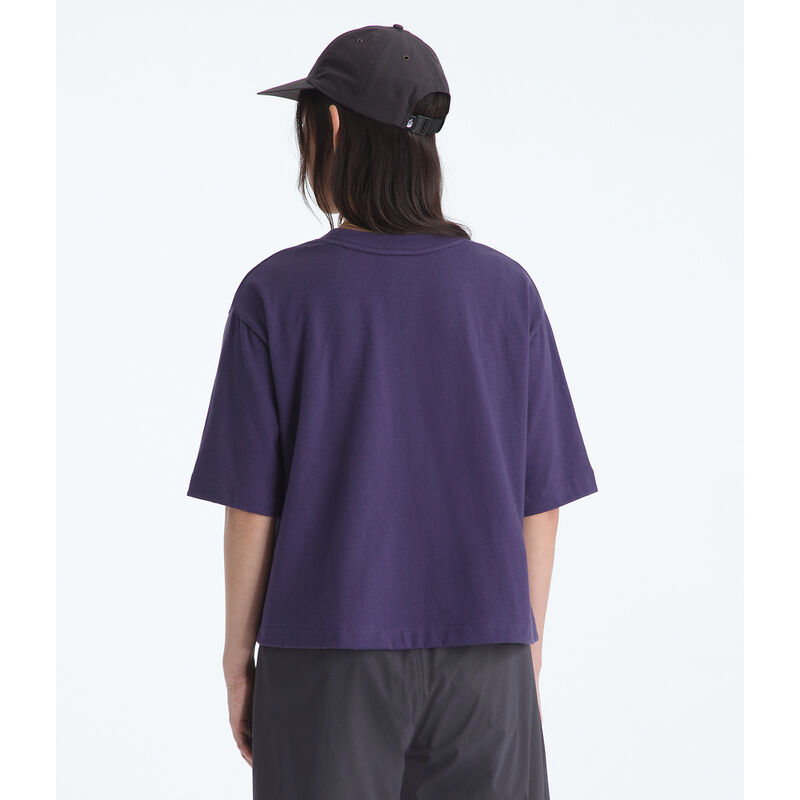 Women's TNF&trade; Red Box Short-Sleeve Boxy Tee, ETERNAL PURPLE, hi-res image number 3