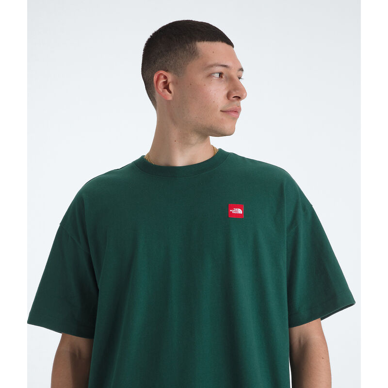 Men's TNF&trade; Red Box Short-Sleeve Tee, HUNTER GREEN, hi-res image number 4