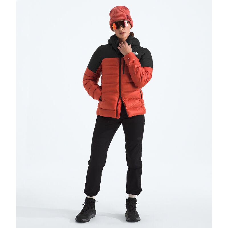 Women's Kalix Down Hooded Jacket, MARS DUST-TNF BLACK, hi-res image number 2