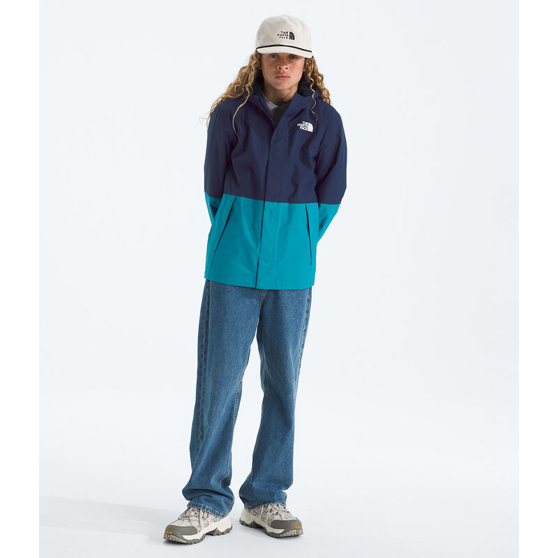 Boys' Warm Antora Rain Jacket, SUMMIT NAVY-DUSK BLUE, hi-res image number 2
