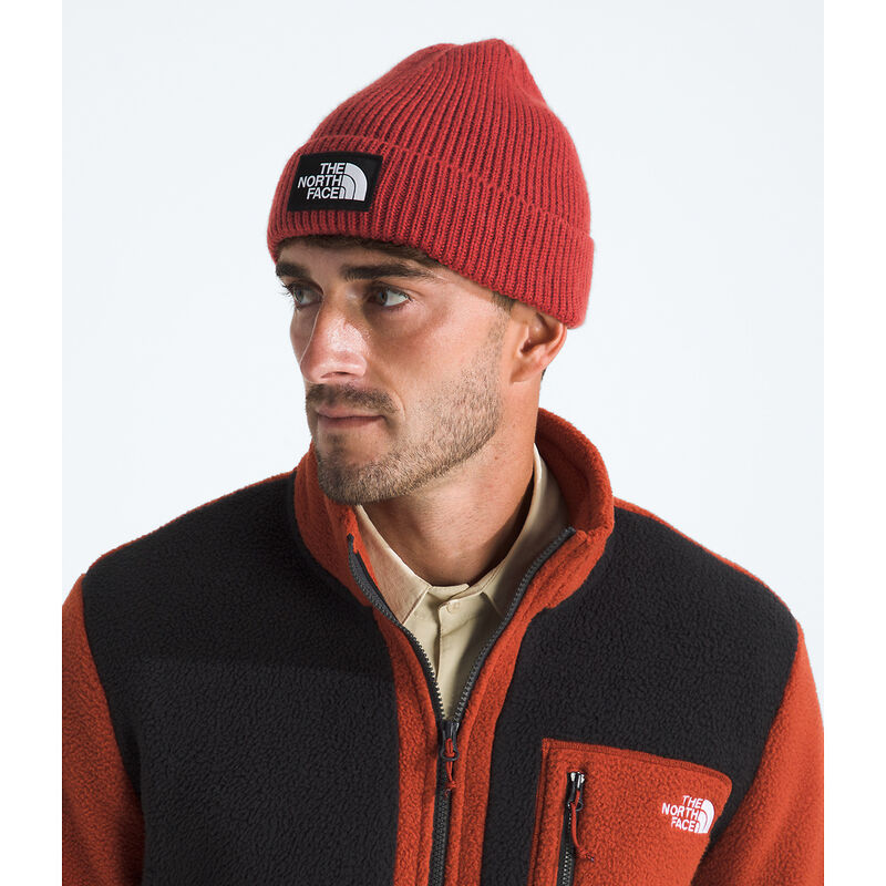 TNF&trade; Logo Box Cuffed Beanie, IRON CLAY, hi-res image number 2