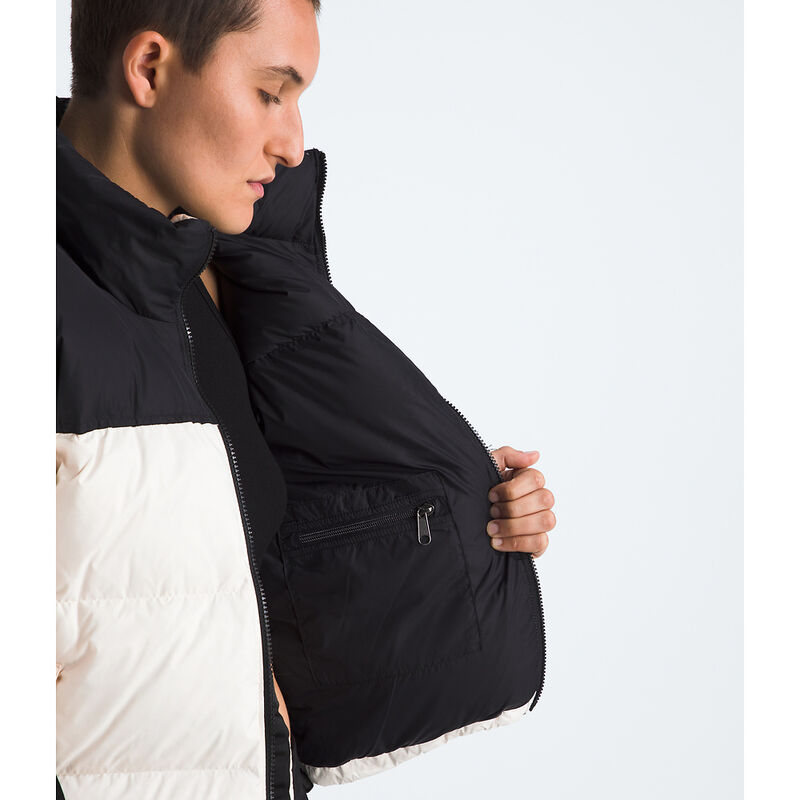 Women's 1996 Retro Nuptse Jacket, WHITE DUNE-TNF BLACK-RECYCLED DOWN, hi-res image number 4